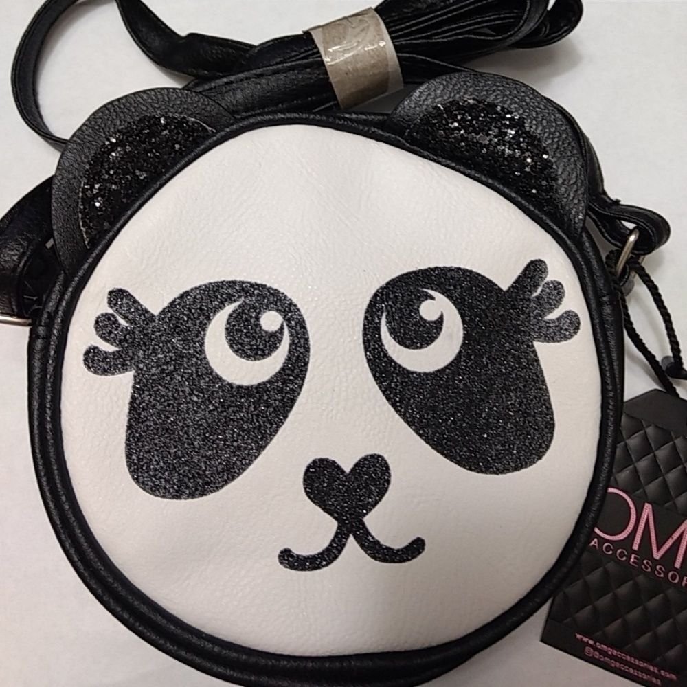 OMG panda crossbody bag black white feminine